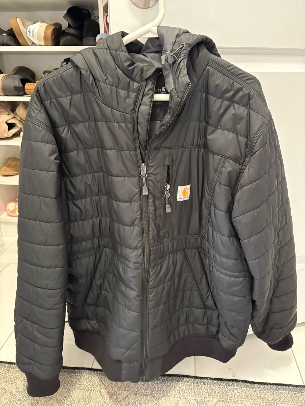 Carhartt Rain Defender Quilted Puffer Jacket - Black